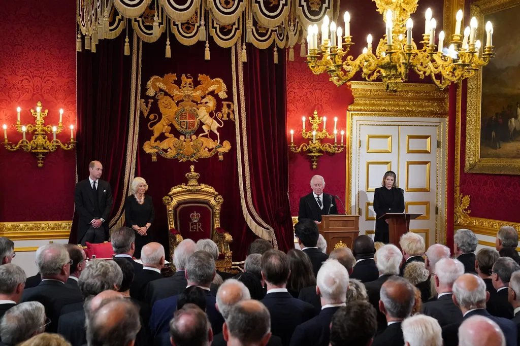 Károly herceg, Károly király, 3. Károly, brit trónörökös, brit király, királyi család, beiktatási ceremónia, 2022.09.10., St James's Palota 