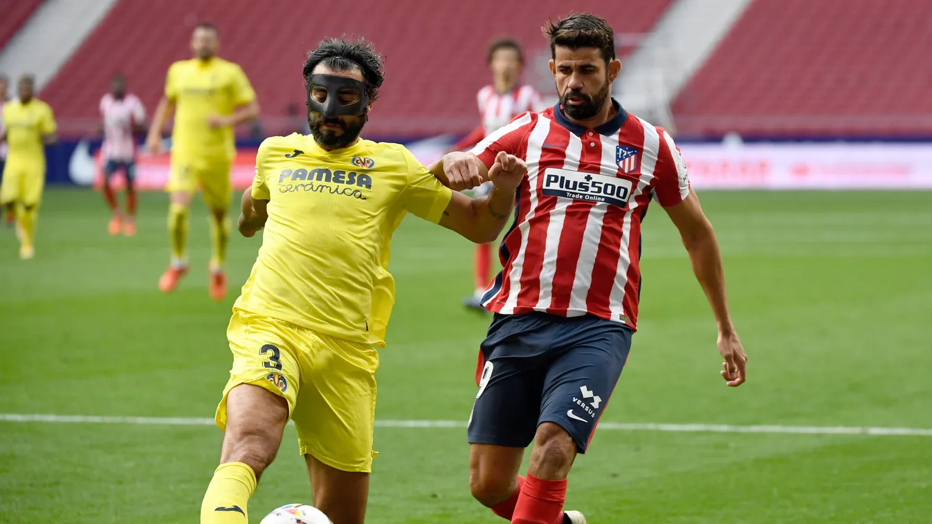 Diego Costa Raúl Albiol Atlético Madrid Villarreal 
