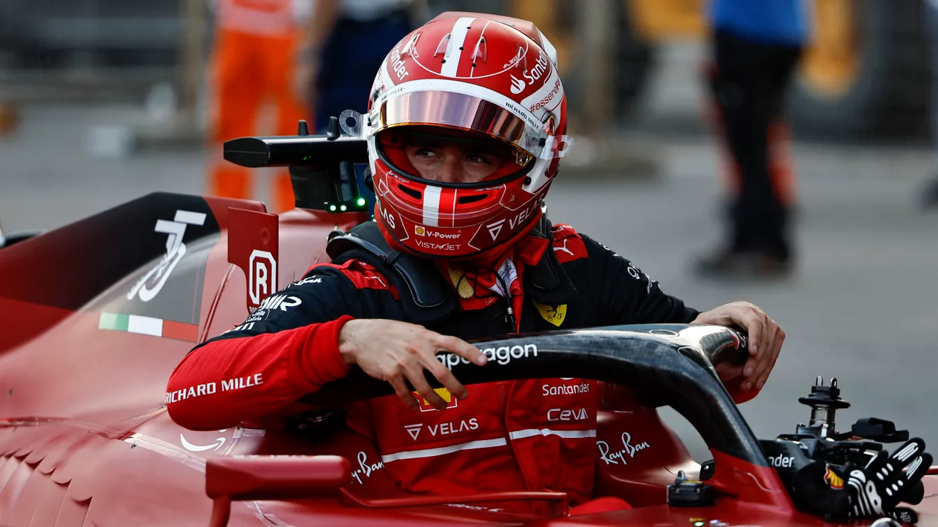 Forma-1, Charles Leclerc, Ferrari, Azeri Nagydíj 2022, szombat 