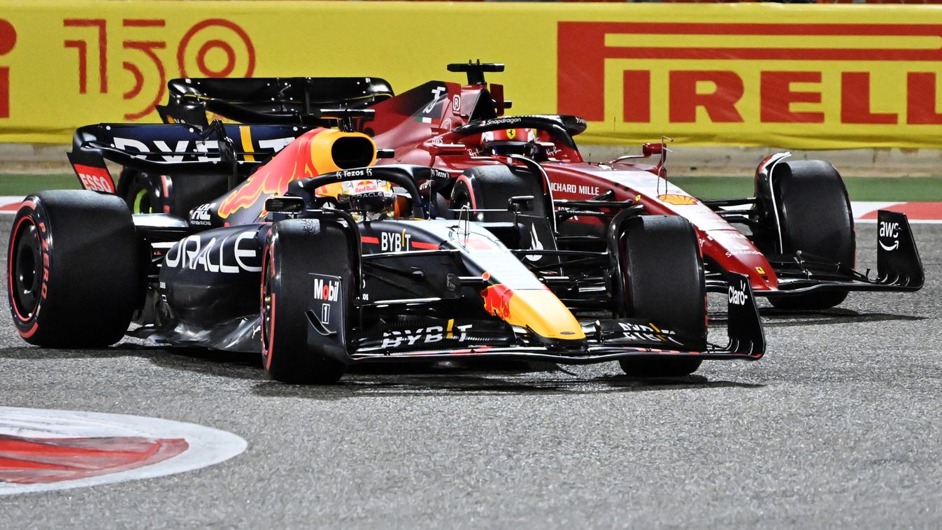 Forma-1, Bahreini Nagydíj, Max Verstappen, Red Bull, Charles Leclerc, Ferrari 