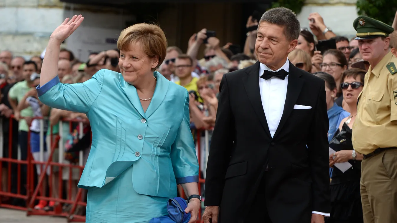 Angela Merkel és férje, Joachim Sauer 
