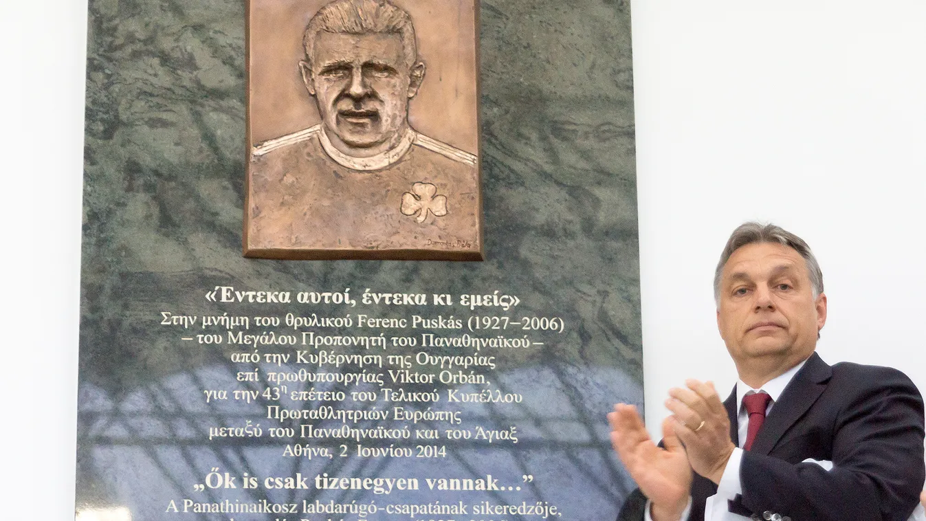 Puskás Ferenc-emléktábla, Orbán Viktor 