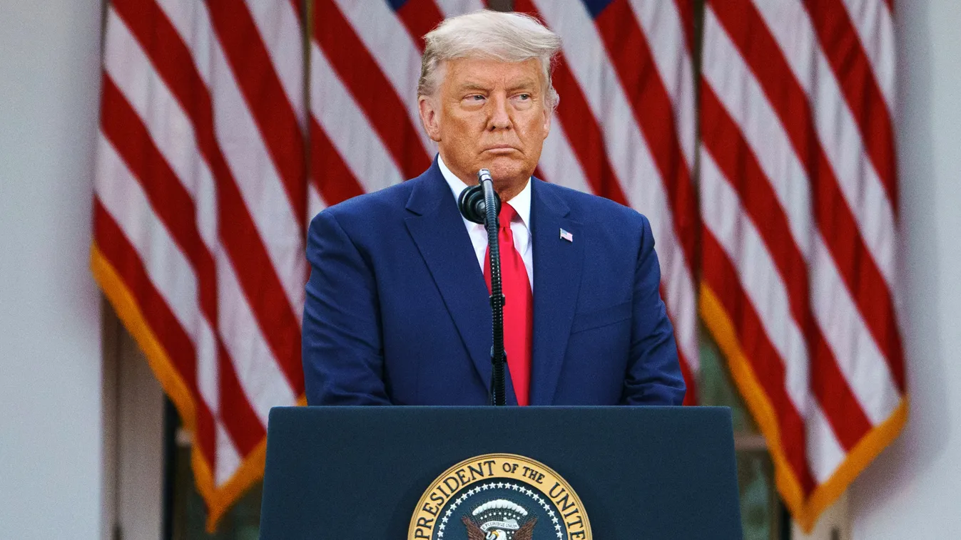 politics health pandemic Horizontal US President Donald Trump delivers an update on "Operation Warp Speed" in the Rose Garden of the White House in Washington, DC on November 13, 2020. (Photo by MANDEL NGAN / AFP) 