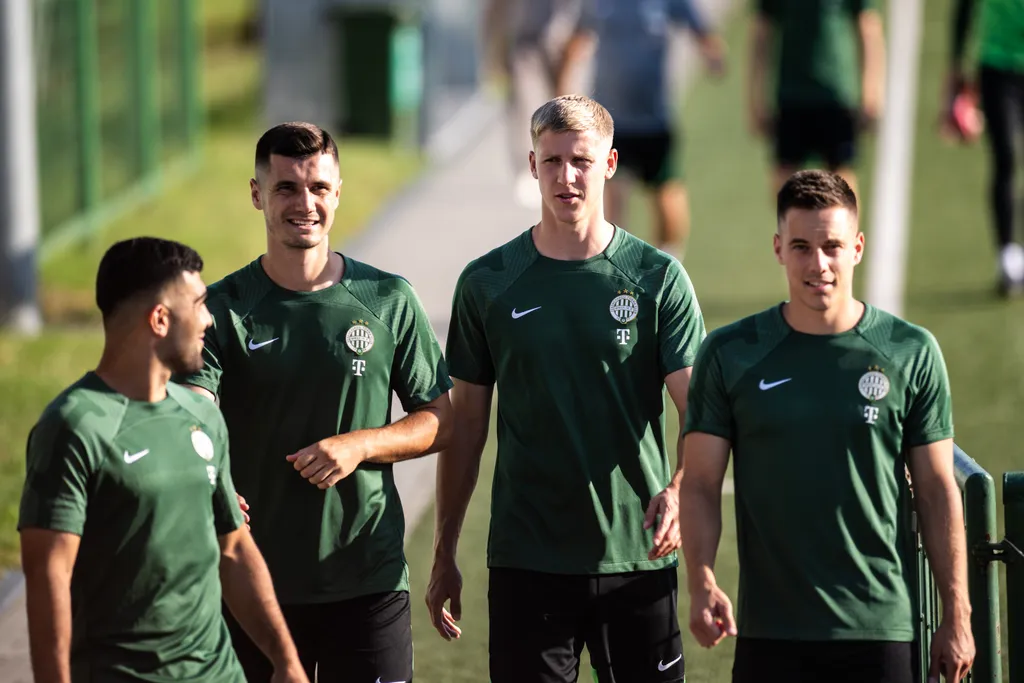 FTC, Fradi, Ferencváros, Ferencvárosi TC, a KÍ Klaksvík elleni BL-visszavágót megelőző edzés, FTC-MVM Sportközpont, 2023.07.18. 