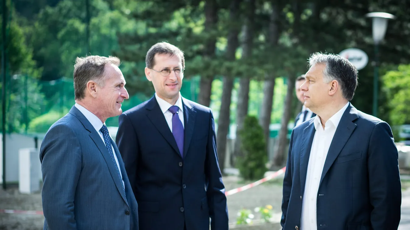 Wáberer György; Orbán Viktor; Varga Mihály Balatonvilágos, 