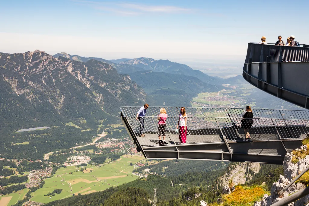 Garmisch-partenkirchen, Alpspix, kilátó, német, fedélzet, látványosság, magas, kilátó, látvány, Alpspix, bajor, hegy, táj, nézőpont, hegység 