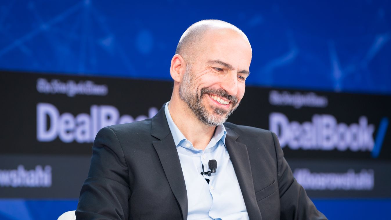The New York Times 2017 DealBook Conference GettyImageRank3 HORIZONTAL Talking USA New York City New York Times Photography Arts Culture and Entertainment Jazz at Lincoln Center Dara Khosrowshahi DealBook Conference PersonalityInQueue FeedRouted_NorthAmer