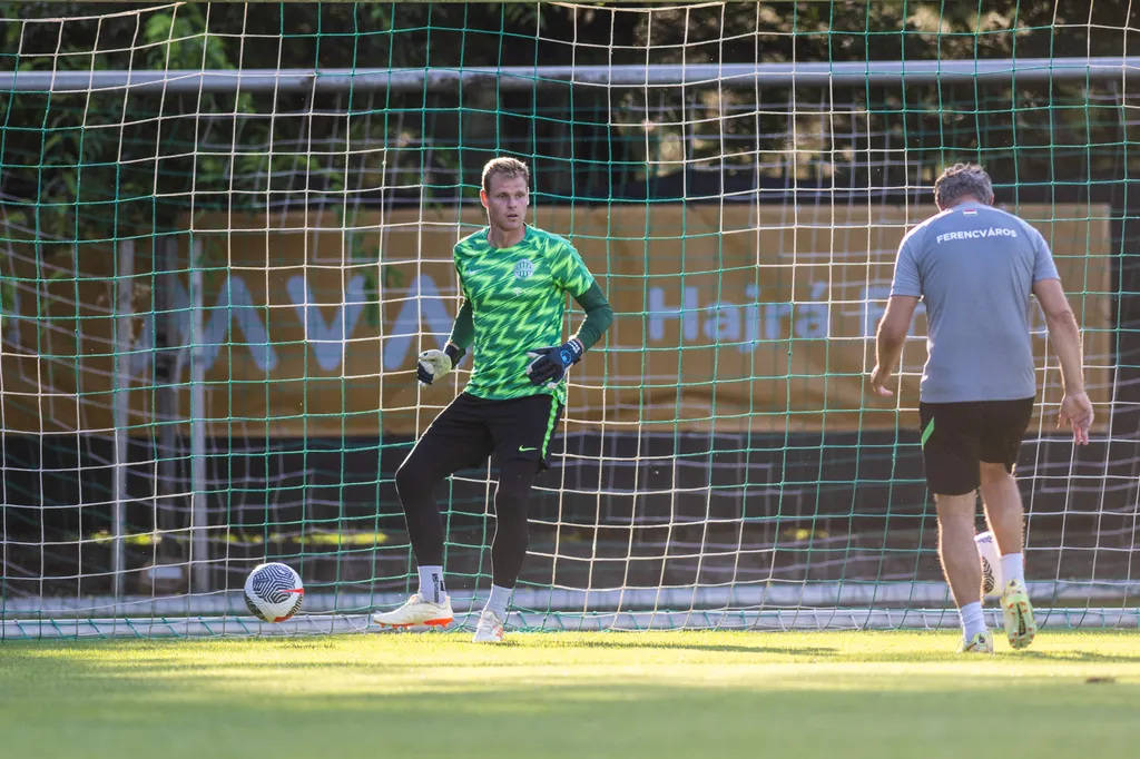 FTC, Fradi, Ferencváros, Ferencvárosi TC, a KÍ Klaksvík elleni BL-visszavágót megelőző edzés, FTC-MVM Sportközpont, 2023.07.18. 