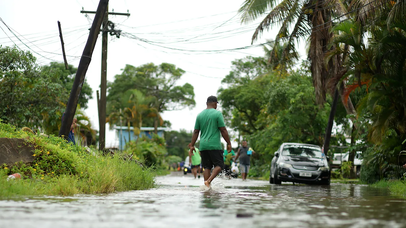 Fidzsi-szigetek, Suva, Yasa, ciklon, vihar 