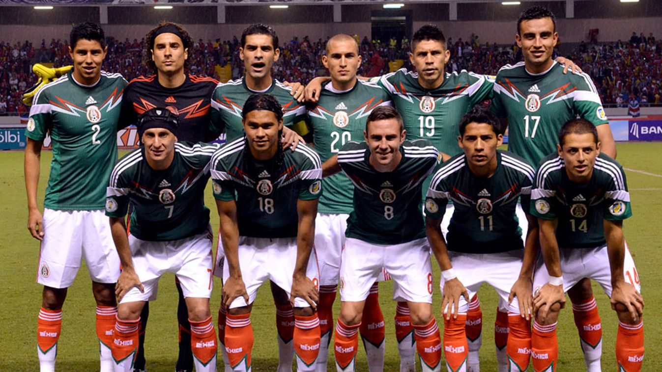 Mexico, mexicói válogatott, labdarúgás, foci, foci vb, A mexicoi válogatott 2013 október 15-én.