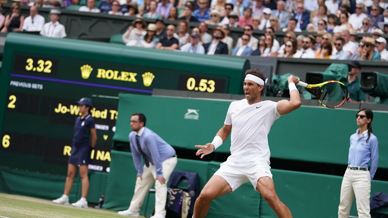 Wimbledon Tennis: Men's singles 3rd round: Tsonga VS Nadal TENNIS 