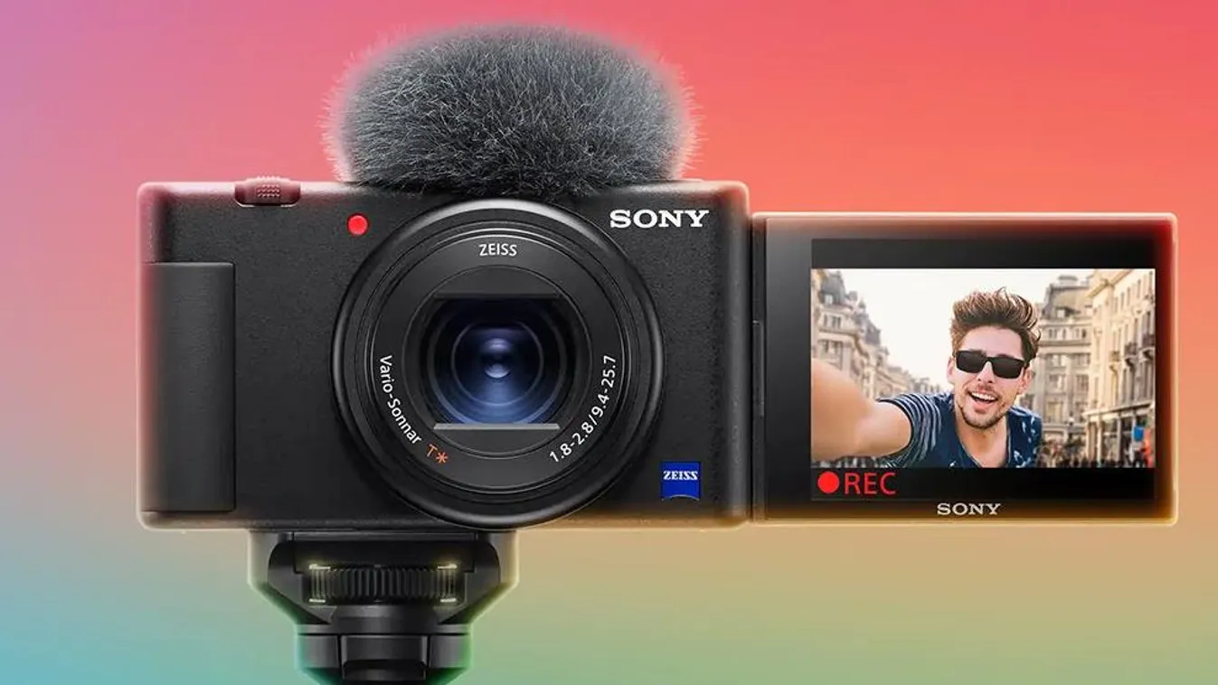 Sony, vlogger, kamera, ZV-1, kamera, fényképező, teszt 
