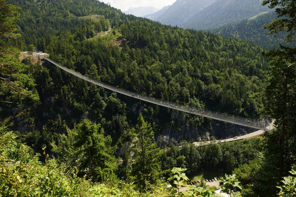 HIGHLINE 179, füddőhíd, gyalogos, híd, Ausztria, Tirol 