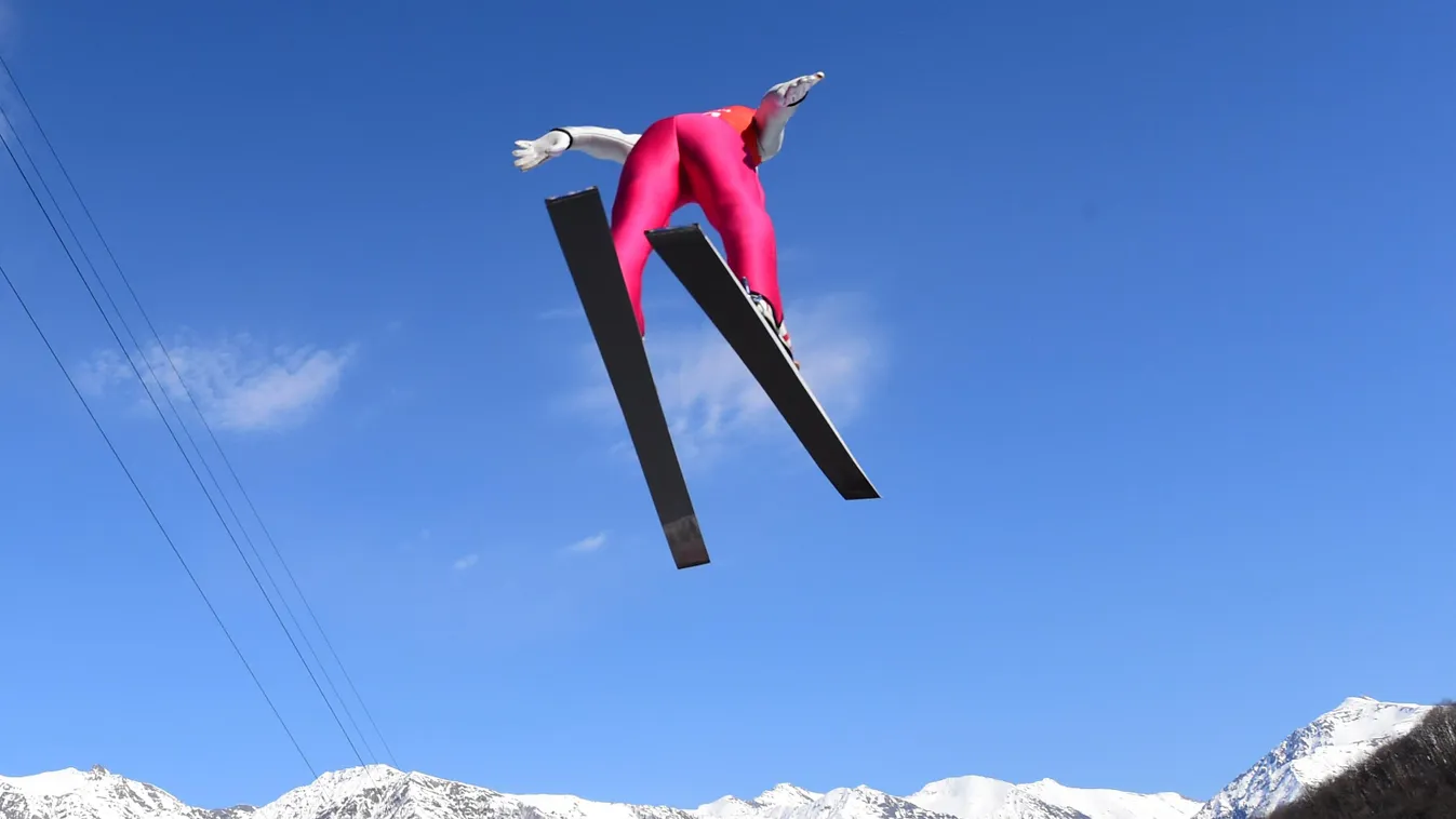 Szocsi téli olimpia 2014, a nap legjobb képei, február 15, Tino Eldelmann síugró 