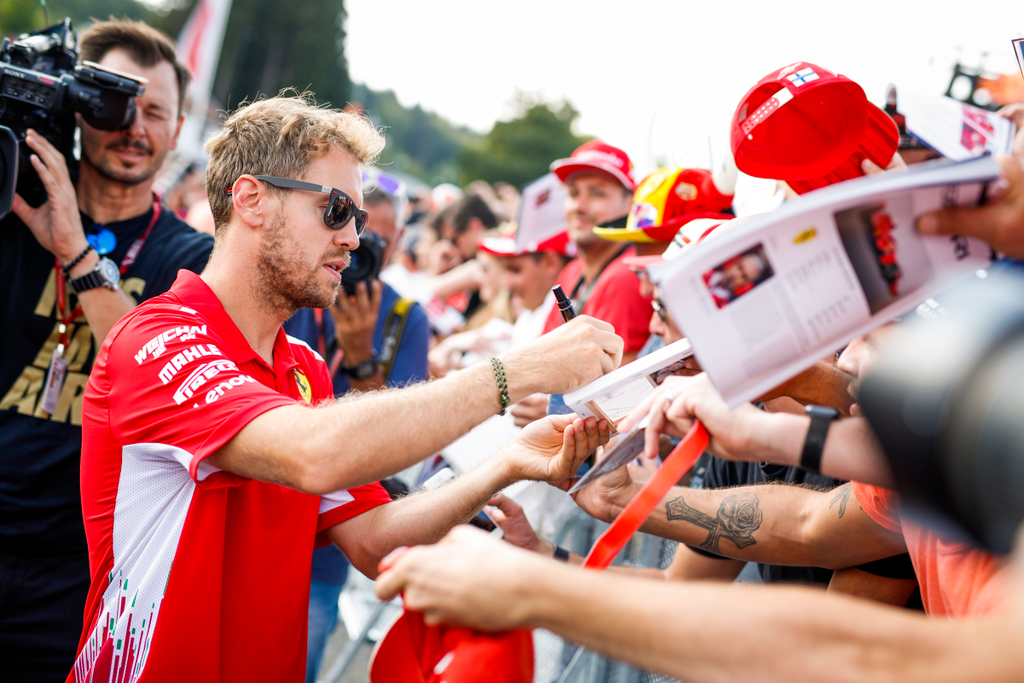 Előkészületek a Forma-1-es Belga Nagydíjra, Sebastian Vettel, Scuderia Ferrari 