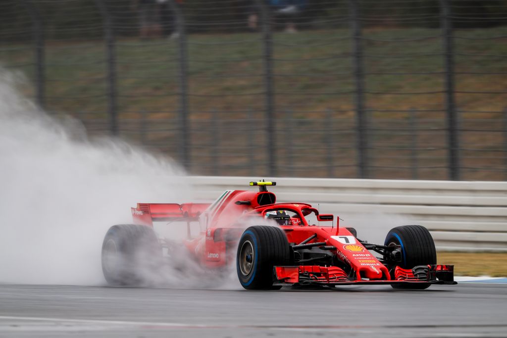 A Forma-1-es Német Nagydíj szombati napja, Kimi Räikkönen, Scuderia Ferrari 