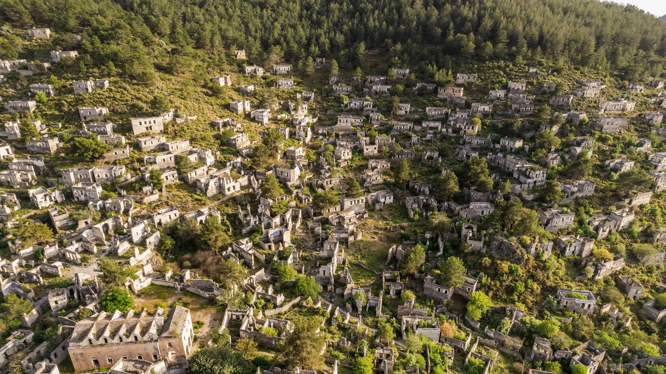 Kayaköy, falu, elhagyatott, török szellemváros 