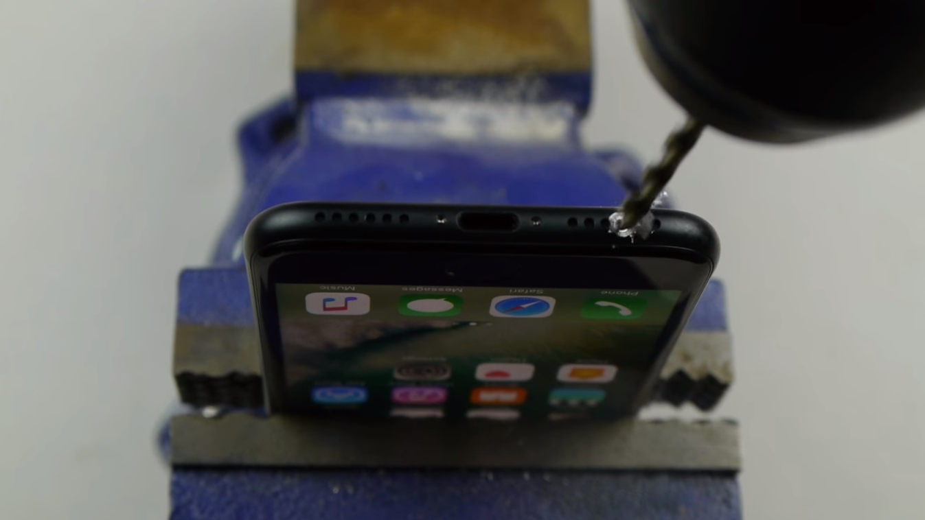 apple iphone 7 3,5 milliméter jack csatlakozó fúrás lékelés 