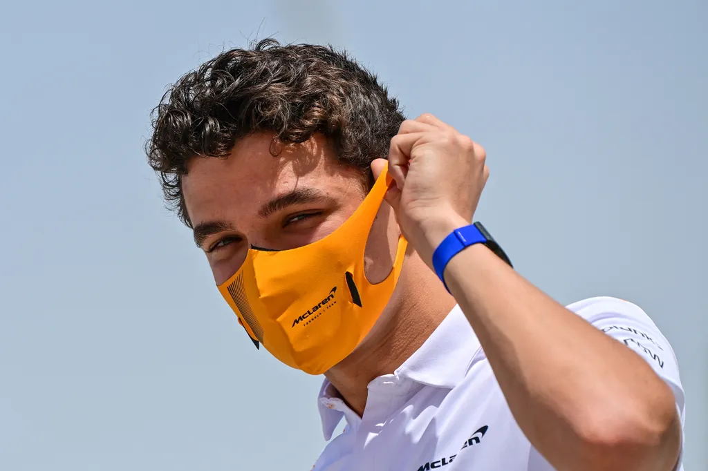 Forma-1, Lando Norris, McLaren, Bahreini Nagydíj 2021, szombat 