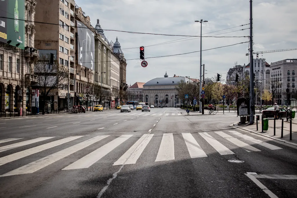 Kijárási korlátozás, üres belváros, korona vírus illusztrációk. 2020.03.28 Budapest
Fotó: Csudai Sándor - Origo koronavírus fertőzés néptelen betegség 