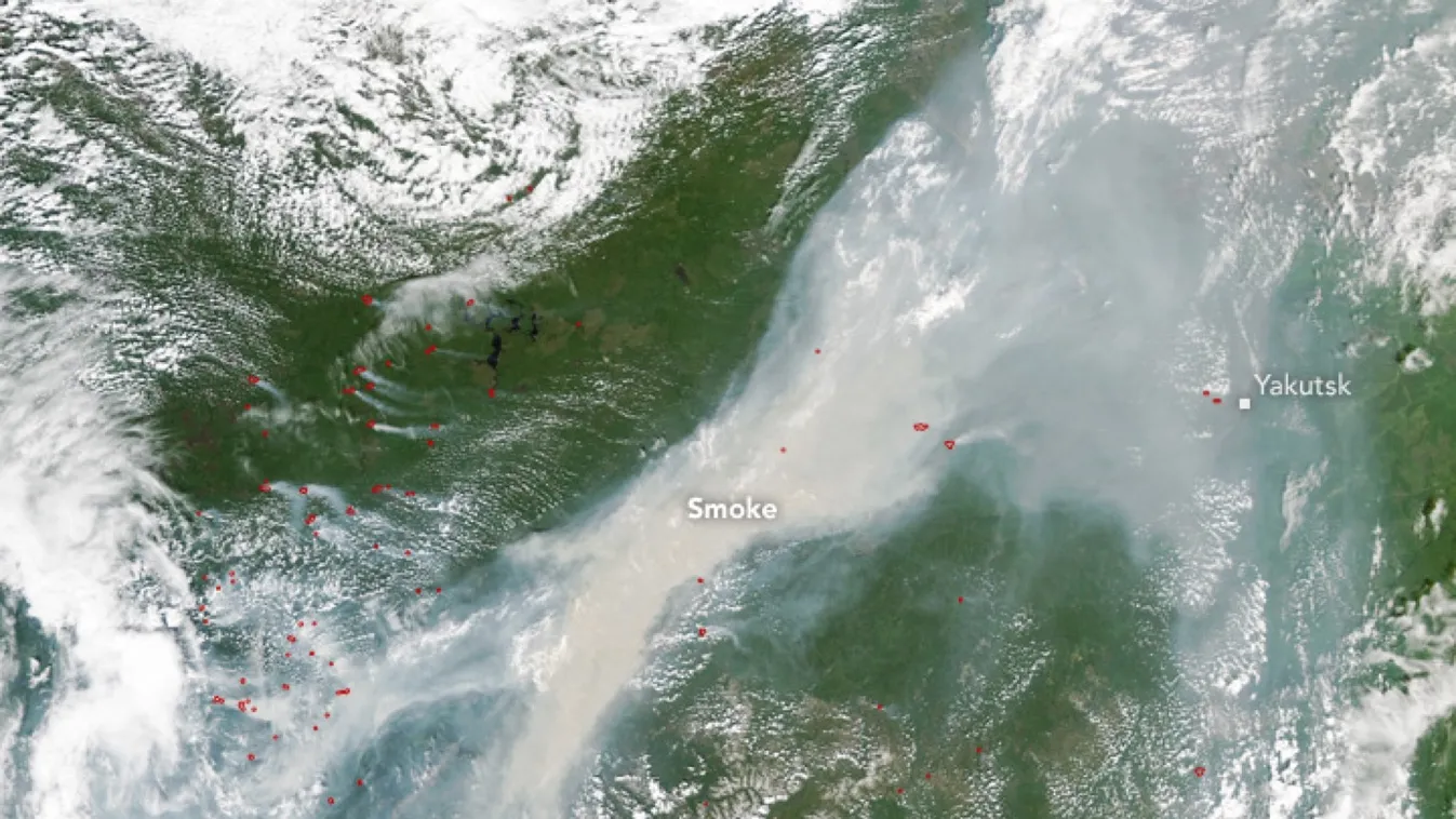 Szibéria erdőtűz 