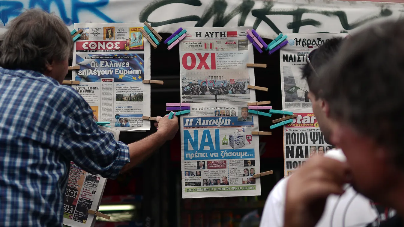 Görök hitel válság hitelválság újságok népszavazás 