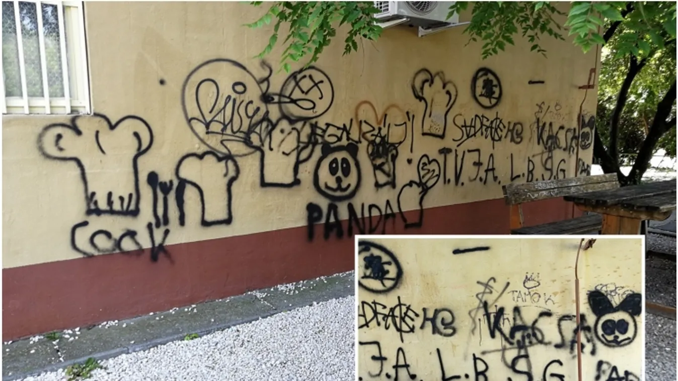 Kiskunhalas, graffiti, falfirka 