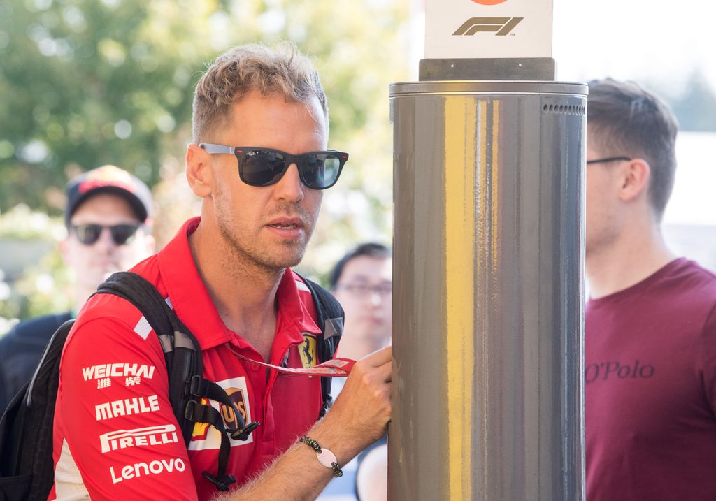 Előkészületek a Forma-1-es Német Nagydíjra, Sebastian Vettel, Scuderia Ferrari 