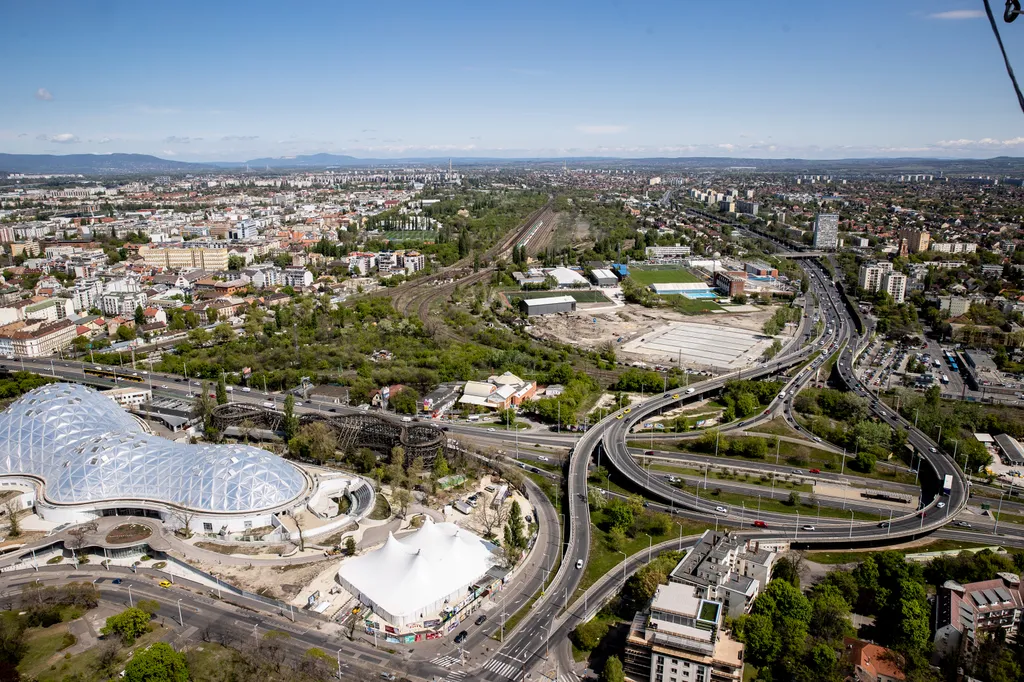 Élményléghajózás, Ballon, Városliget, Panoráma, Busapest, Élményléghajózás a Városligetben, léghajó, kilátás 