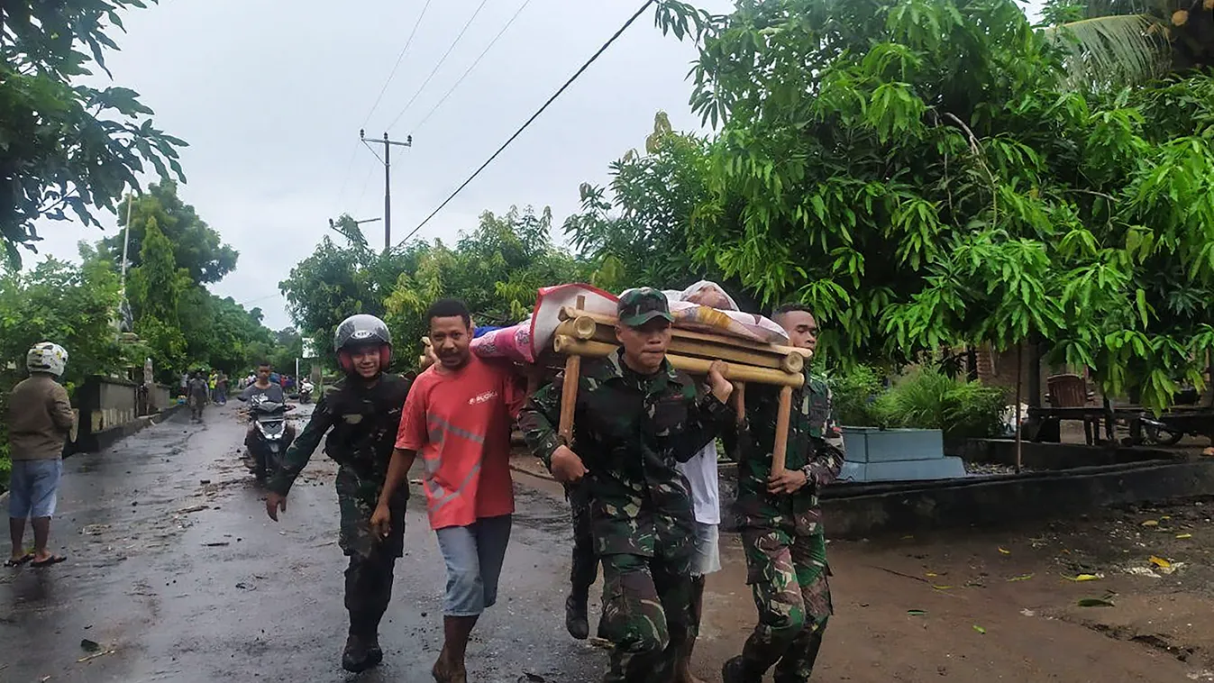 esőzések földcsuszamlás áldozat Indonézia Lembata 