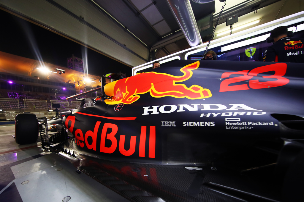 Forma-1, Alexander Albon, Red Bull Racing, Szahíri Nagydíj, Honda logo 