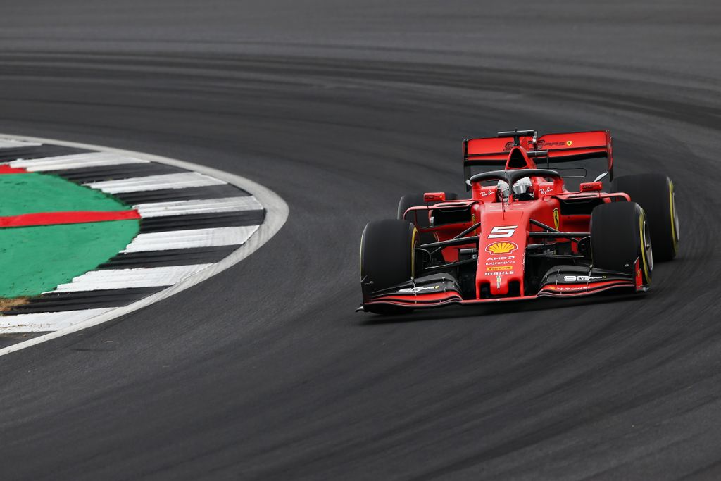 Forma-1, Brit Nagydíj, péntek, Sebastian Vettel, Ferrari 