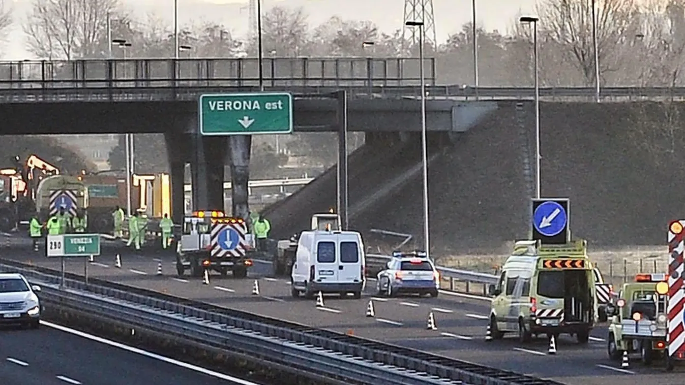 Olaszország, halálos buszbaleset, A4-es autópálya, Verona 