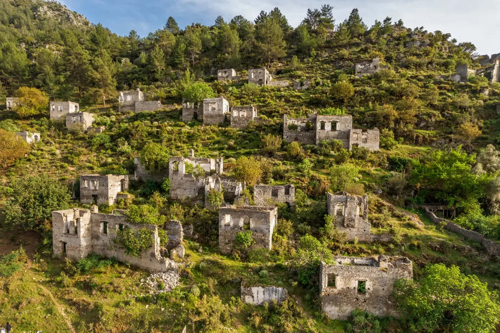 Kayaköy, falu, elhagyatott, török szellemváros 