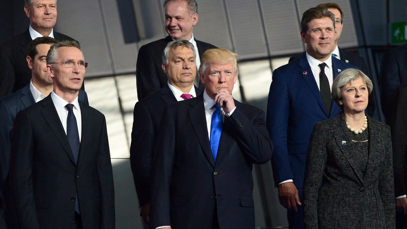 STOLTENBERG, Jens; TRUMP, Donald; Orbán Viktor; MAY, Theresa 