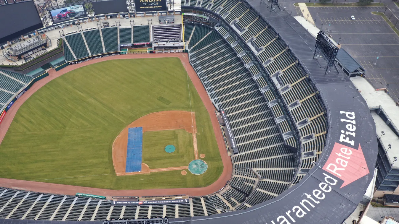 Ballparks Remain Empty On What Would Have Been Baseball's Opening Day GettyImageRank2 Show Healthcare And Medicine Baseball - Sport Illness Sitting USA Day Illinois Chicago - Illinois Drone Photography Major League Baseball Infectious Disease Chicago Whit