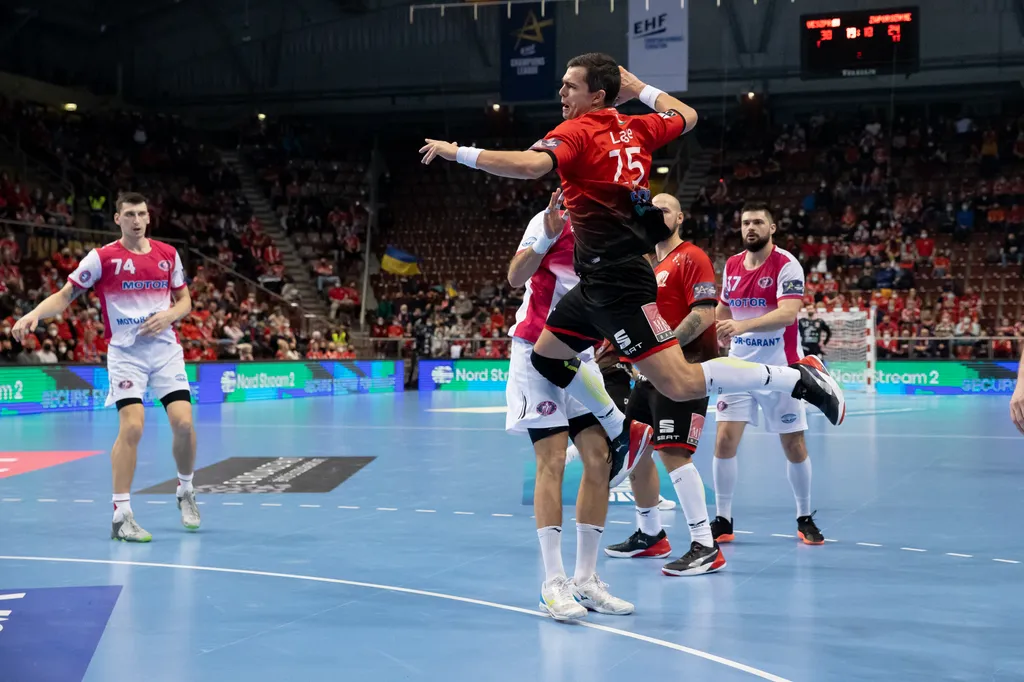 Veszprém - Motor férfi kézilabda BL Rasmus Lauge 