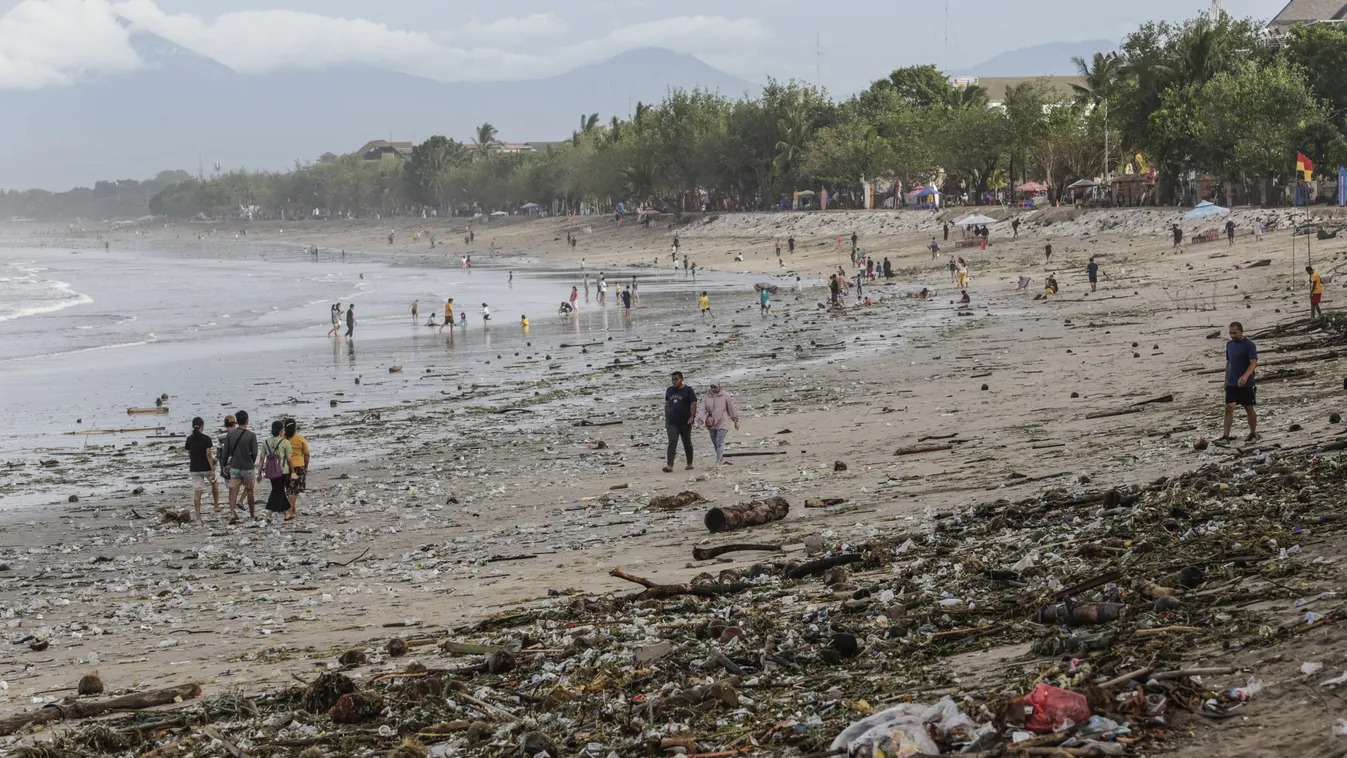 Bali strand szemét Kuta Beach 