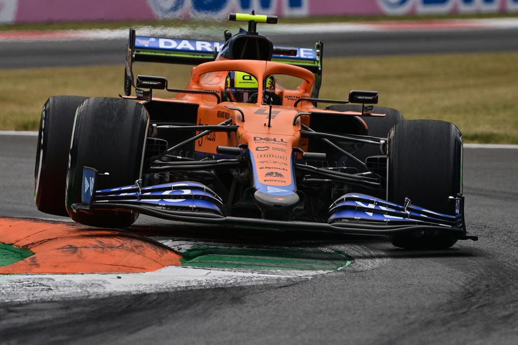 Forma-1, Lando Norris, McLaren, Olasz Nagydíj 2021, péntek 