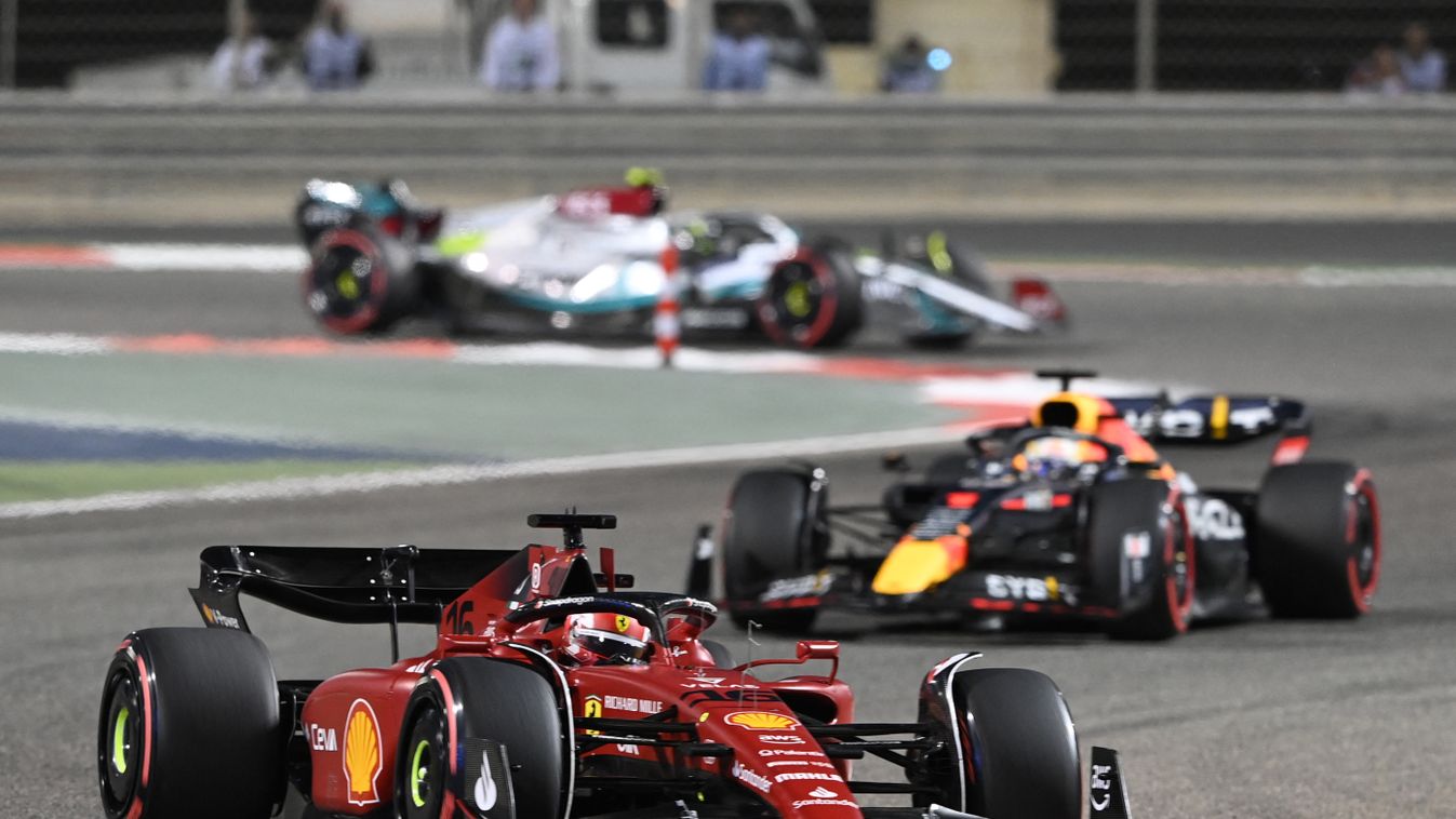 Forma-1, Bahreini Nagydíj, Leclerc, Ferrari, Verstappen, Red Bull 