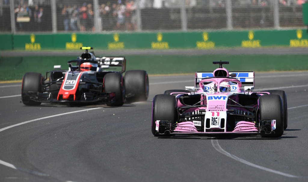 A Forma-1-es Ausztrál Nagydíj pénteki napja, Kevin Magnussen, Haas F1 Team, Sergio Pérez, Force India 