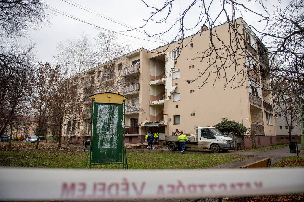 Gázrobbanás történt egy gyöngyösi társasházban 2021.01.06. 