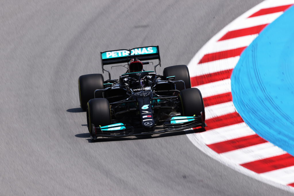 Forma-1, Lewis Hamilton, Mercedes, Spanyol Nagydíj 2021, péntek 