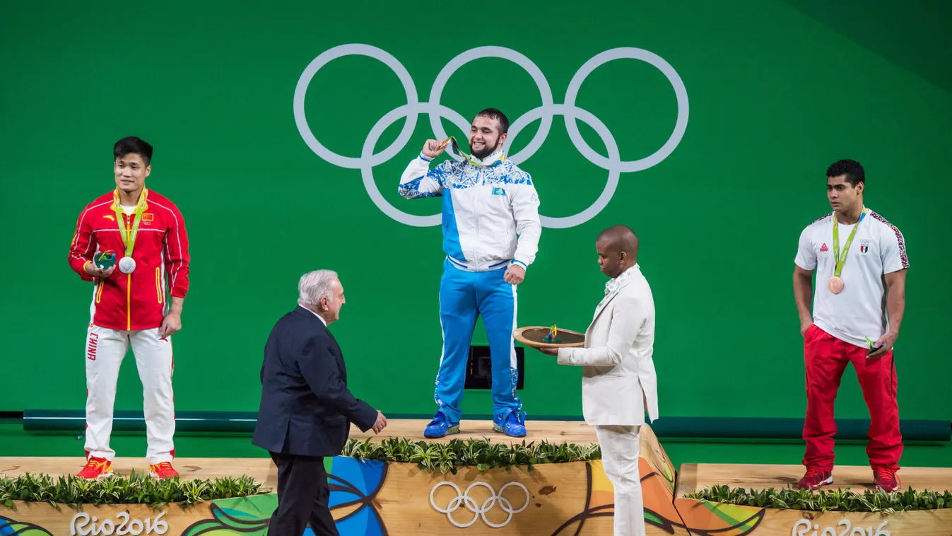 Weightlifting - Rio 2016 Olympic Games Rio De Janeiro 2016 Brazil OLYMPIC GAMES WEIGHTLIFTING Rio 2016 Day 5 Rio 2016 Olympic Games Riocentro - Pavilion 2 weightlifting contest 