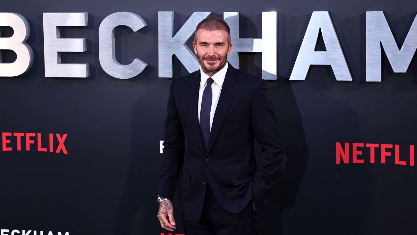 David Beckham, red carpet, vörös szőnyeg, bemutató, netflix 