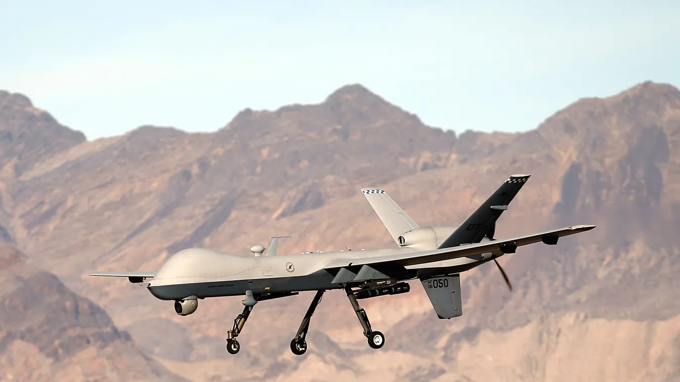 Air Force Works To Meet Increased Demand For Remotely Piloted Aircraft GettyImageRank2 Conflict Air Vehicle HORIZONTAL WAR Flying USA Nevada Photography piloted uas 2015 Indian Springs Mission Creech Air Force Base MQ-9 Reaper TRAINING Drone Indian Spring