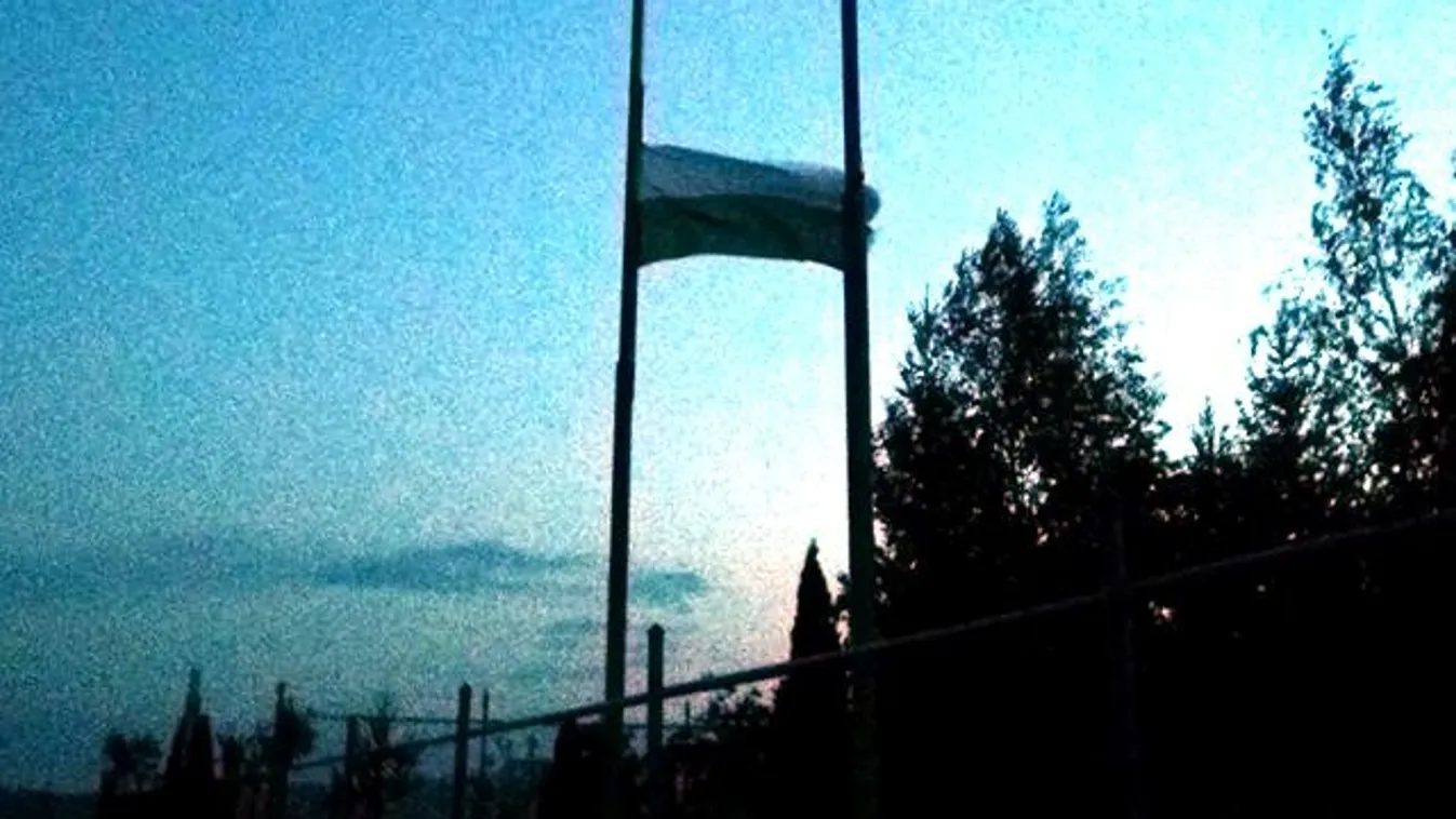 magyar zászló, lobogó, megrongálták, beregszász, kárpátalja 