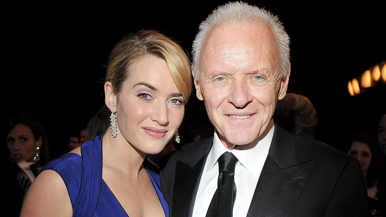 Actors Kate Winslet and Anthony Hopkins backstage at the TNT/TBS broadcast of the 15th Annual Screen Actors Guild Awards at the Shrine Auditorium on January 25, 2009 in Los Angeles, California. 17499_LC_0255.JPG 