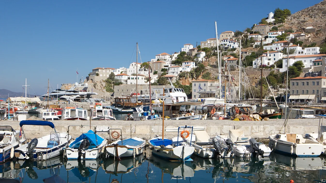 The Hydra Island in Greece Greece TOURISM View Piraeus ISLAND The Hydra Island in Greece ECONOMY travel tripl human interest HORIZONTAL SEA SUMMER nature 