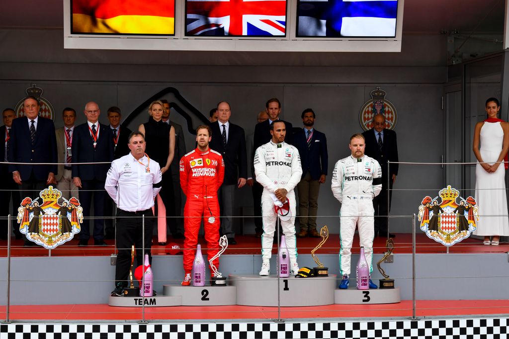 Forma-1, Ron Meadows, Sebastian Vettel, Lewis Hamilton, Valtteri Bottas, Monacói Nagydíj 